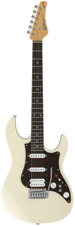 FGN Expert Odyssey EOS-AL-R AWH  электрогитара, ольха/ клен/ палисандр, HSS, кейс, цвет белый