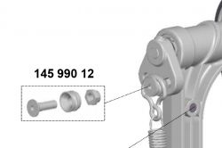14599012 PBP Bearing roll Опорный ролик пружины педали бас-барабана, Sonor