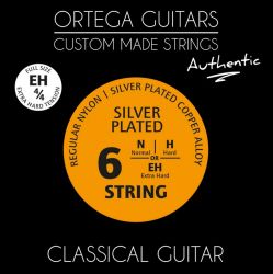 NYA44EH Authentic Комплект струн для классической гитары 4/4, посеребренная медь, Ortega