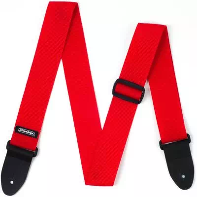 Dunlop D07-01RD  гитарный ремень полистироловый красный