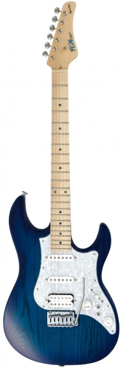 FGN Expert Odyssey EOS-ASH-M SBB  электрогитара, ольха/ клен/ палисандр, HSS, кейс, цвет синий берст