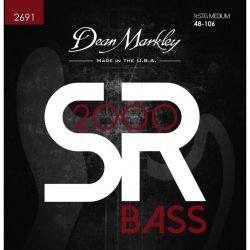 DM2691 SR2000 Комплект струн для бас-гитары, сталь, 48-106, Dean Markley