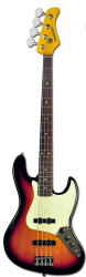 Fernandes RJB380 3SB  бас-гитара Jazz Bass, 3-tone Sunburst