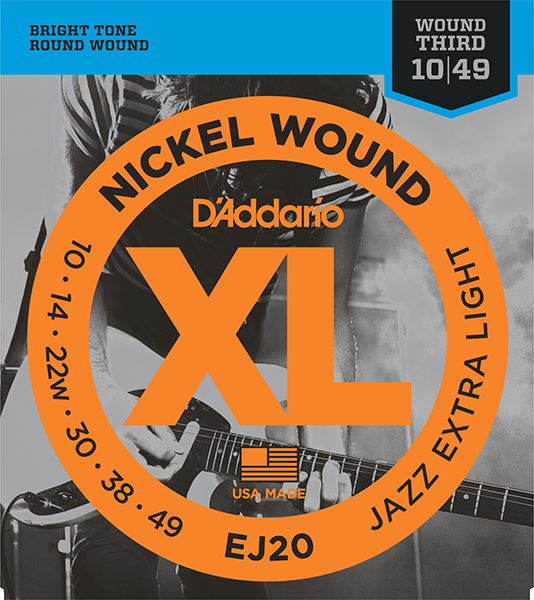 EJ20 XL NICKEL WOUND D`Addario