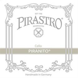 635040 Piranito Комплект струн для виолончели размером 3/4 — 1/2, сталь, Pirastro