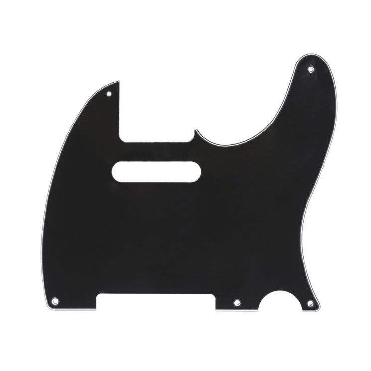 MX1410BK Защитная накладка гитары Fender Telecaster, 3 слоя, черная, Musiclily
