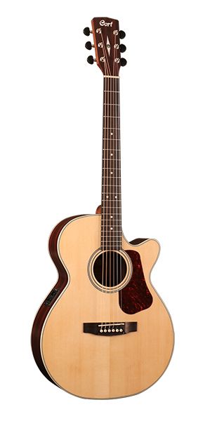 L150F-NS Luce Series Электро-акустическая гитара с вырезом, цвет натуральный, Cort