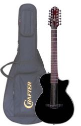 Гитара электроакустическая 12-струнная CRAFTER CT-120-12/EQ BK