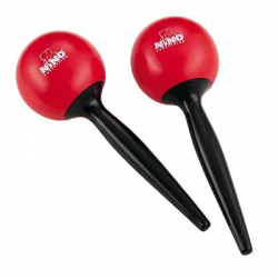 Nino Percussion NINO582R  пластиковые маракасы, эргономическая ручка, цвет красный