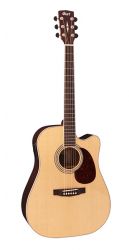 MR710F-PF-NAT MR Series Электро-акустическая гитара с вырезом, цвет натуральный, Cort