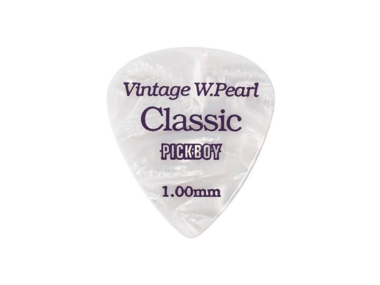 GP-14/100 Celluloid Vintage Classic White Pearl Медиаторы 50шт, толщина 1.0мм, Pickboy