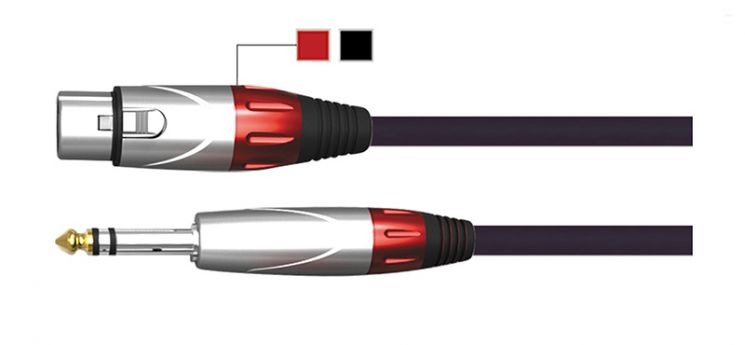 BXJ019-5M Кабель микрофонный, XLR female/6,35мм male, 5м, Soundking