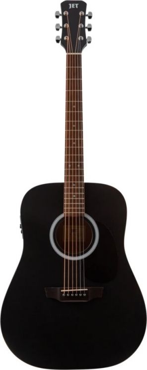 Гитара электроакустическая шестиструнная JET JDE-255 BKS